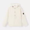 Anorak met afneembare capuchonvoering en kinband Anorak met afneembare capuchonvoering en kinband