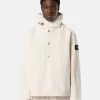 Anorak met afneembare capuchonvoering en kinband Anorak met afneembare capuchonvoering en kinband