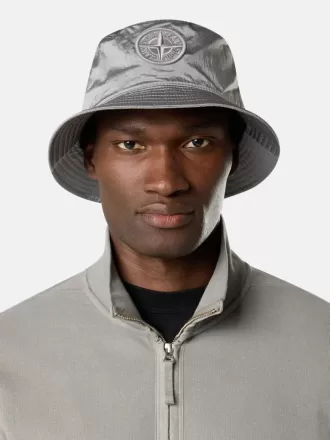 Bucket hat met mesh voering en Compass-borduursel