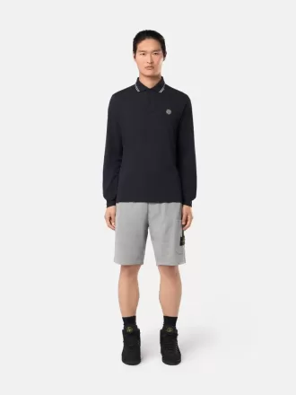 Cargo-bermudashort met zakken en trekkoord in de taille.
