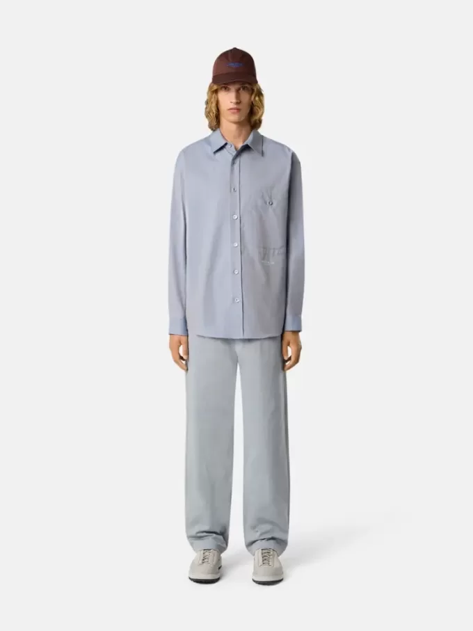 Losvallende chino met nylon riem