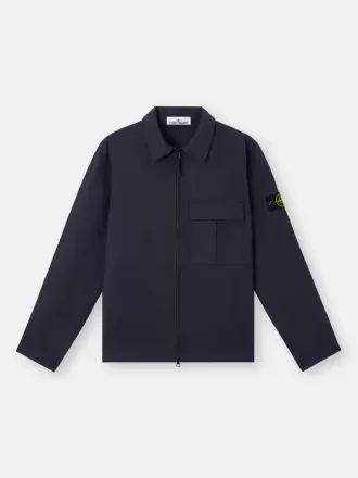 Comfortabel overshirt met borstzak met inzetstuk