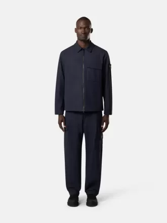 Comfortabel overshirt met borstzak met inzetstuk