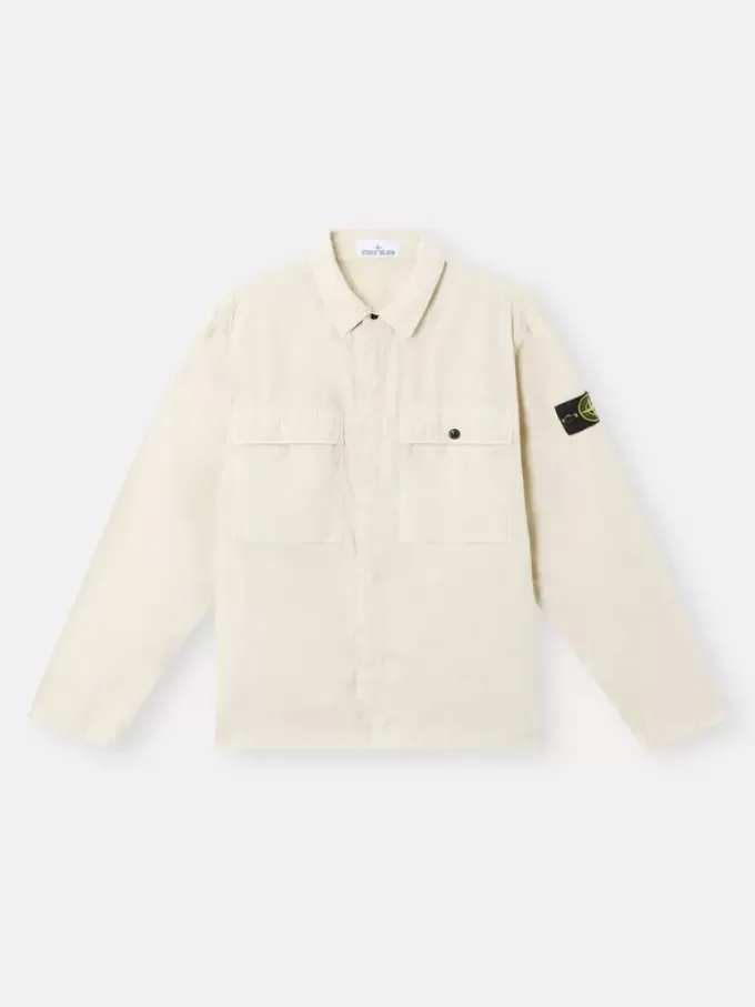 Comfortabel overshirt met borstzakken en drukknoopsluiting.