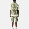 Comfortabele cargo bermuda met camouflageprint