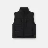 Donsvest met naadloze veertunnels en anti-drop.