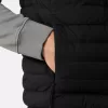 Donsvest met naadloze veertunnels en anti-drop.