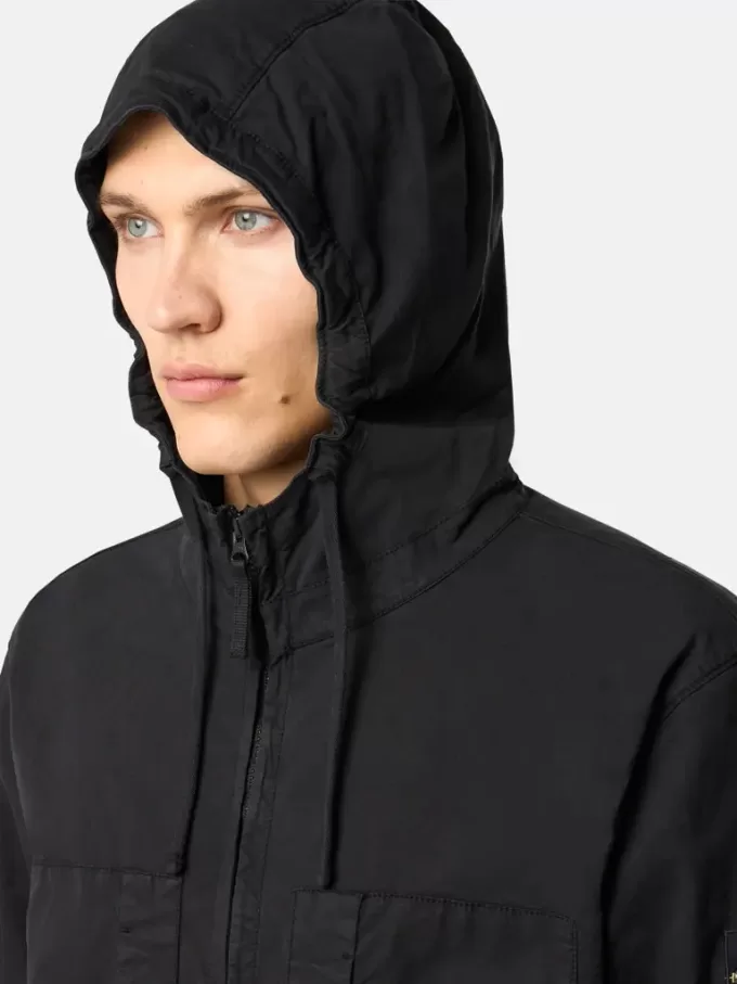 Jas met capuchon, borstzakken en anti-drop