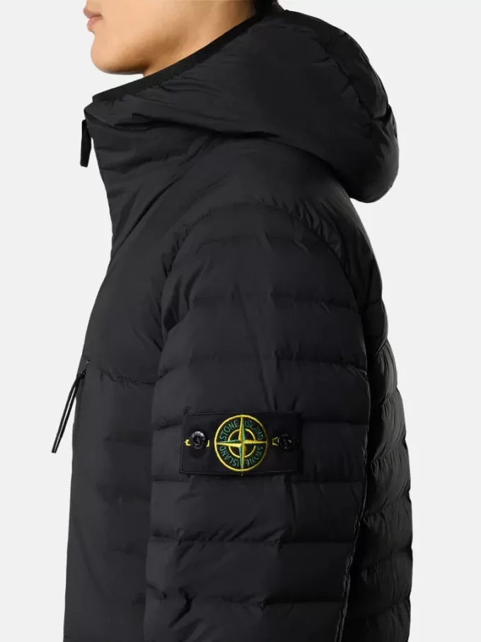 Jas met capuchon, naadloze donskanalen en anti-drop