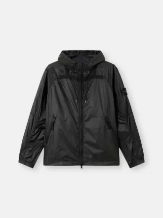 Lichte jas met capuchon, anti-drop en reflecterende details
