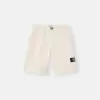 Losvallende bermuda met elastische tailleband