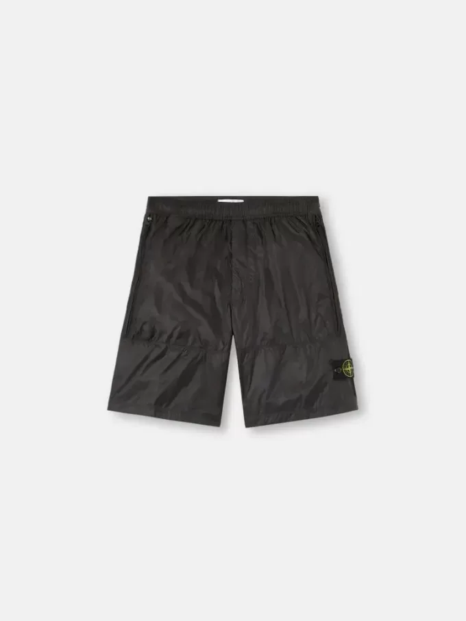 Losvallende bermuda met elastische tailleband