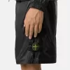 Losvallende bermuda met elastische tailleband