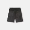 Losvallende bermuda met elastische tailleband