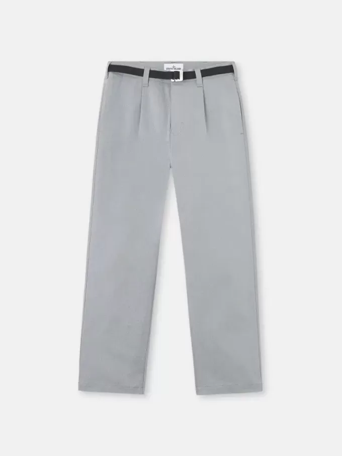Losvallende chino met nylon riem