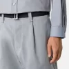 Losvallende chino met nylon riem