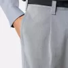 Losvallende chino met nylon riem