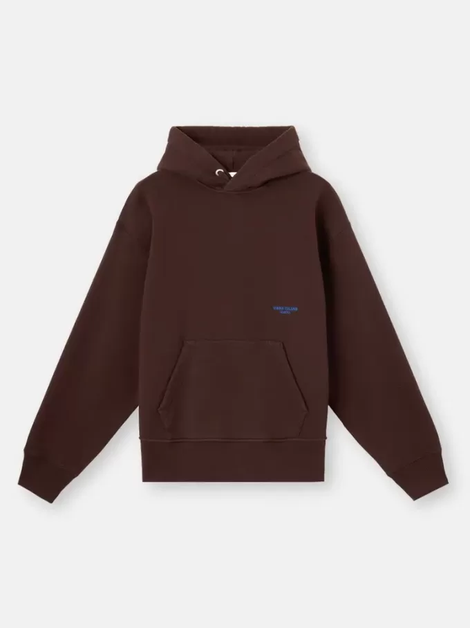 Oversized sweatshirt met capuchon en buideltas.