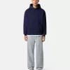 Oversized sweatshirt met capuchon en buideltas.