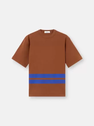 Oversized T-shirt met korte mouwen en bedrukte banden