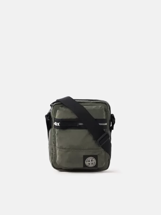 Pouch bag met voorvak en ripstop voering
