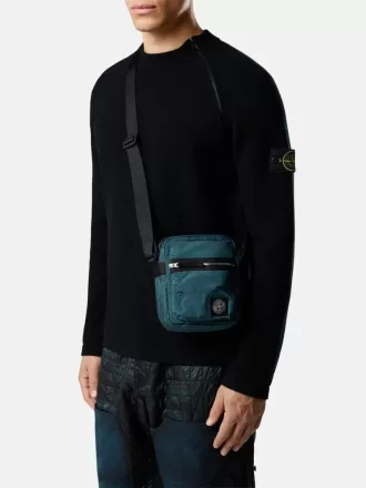 Pouch bag met voorvak en ripstop voering