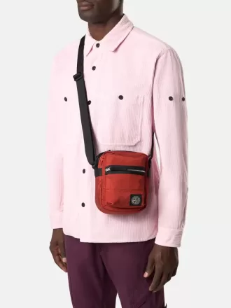 Pouch bag met voorvak en ripstop voering