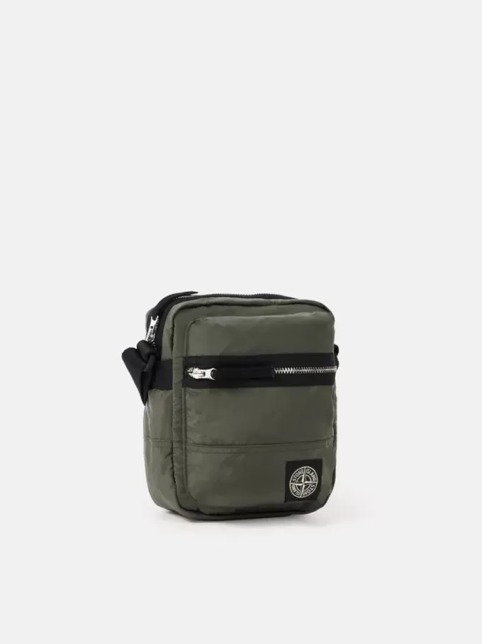 Pouch bag met voorvak en ripstop voering