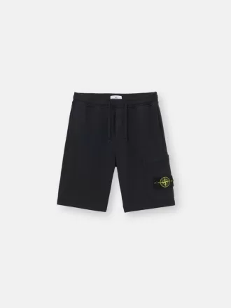 Regular-fit bermuda met elastische tailleband.