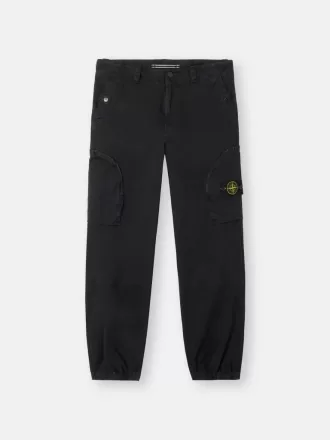Regular-fit cargobroek met elastische broekspijpen