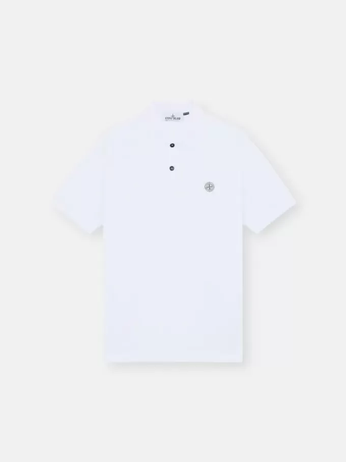 Regular fit poloshirt met korte mouwen en Compass-patch