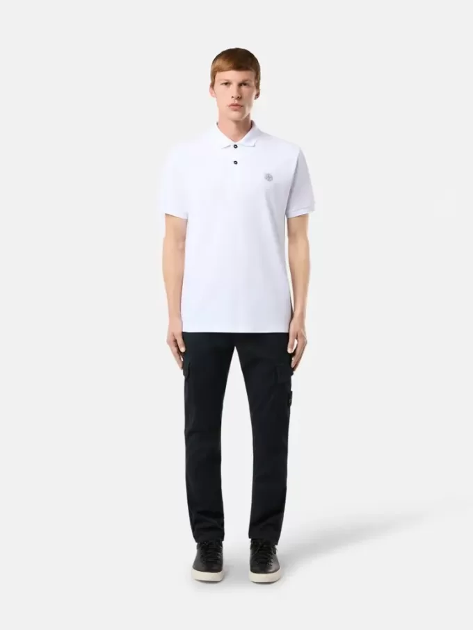 Regular fit poloshirt met korte mouwen en Compass-patch