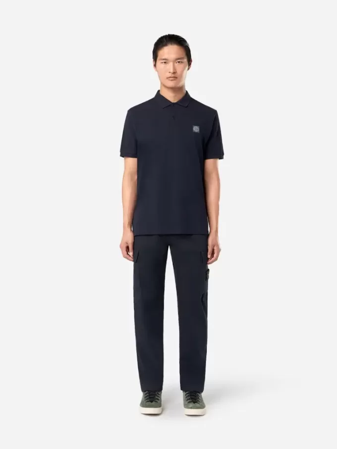 Regular fit poloshirt met korte mouwen en Compass-patch