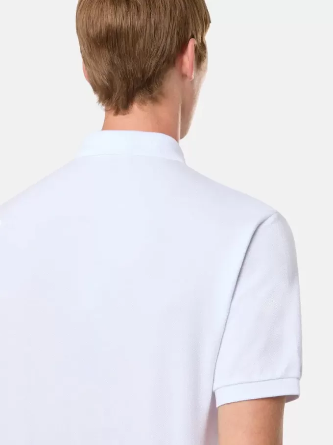 Regular fit poloshirt met korte mouwen en Compass-patch