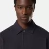 Regular fit polosweater met drukknoopsluiting