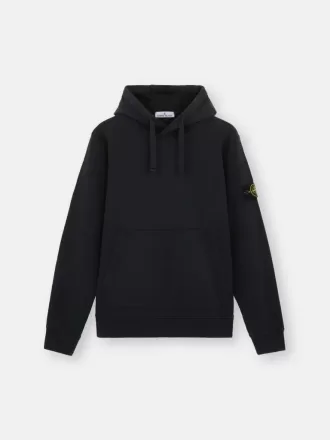 Regular fit sweatshirt met capuchon en buidelzak.