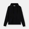 Regular fit sweatshirt met capuchon en buidelzak.