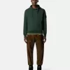 Regular fit sweatshirt met capuchon en buidelzak.