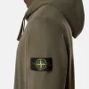 Regular fit sweatshirt met capuchon en buidelzak.
