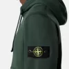 Regular fit sweatshirt met capuchon en buidelzak.