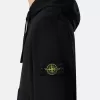 Regular fit sweatshirt met capuchon en buidelzak.