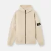 Regular fit sweatshirt met capuchon en ritssluiting en mouwzakken.