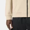 Regular fit sweatshirt met capuchon en ritssluiting en mouwzakken.