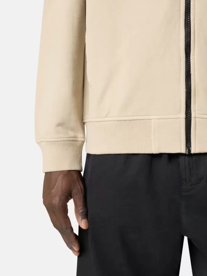Regular fit sweatshirt met capuchon en ritssluiting en mouwzakken.