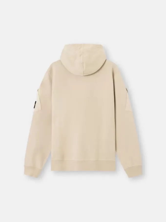 Regular fit sweatshirt met capuchon en ritssluiting en mouwzakken.