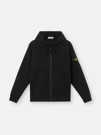Regular fit sweatshirt met capuchon en ritssluiting en zakken