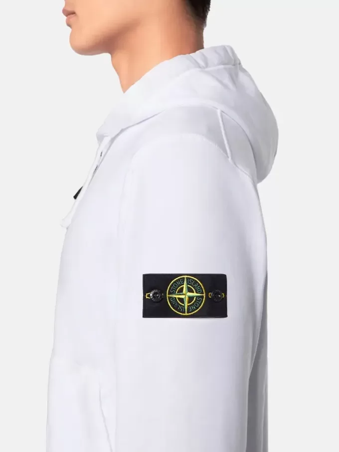 Regular fit sweatshirt met capuchon en ritssluiting en zakken
