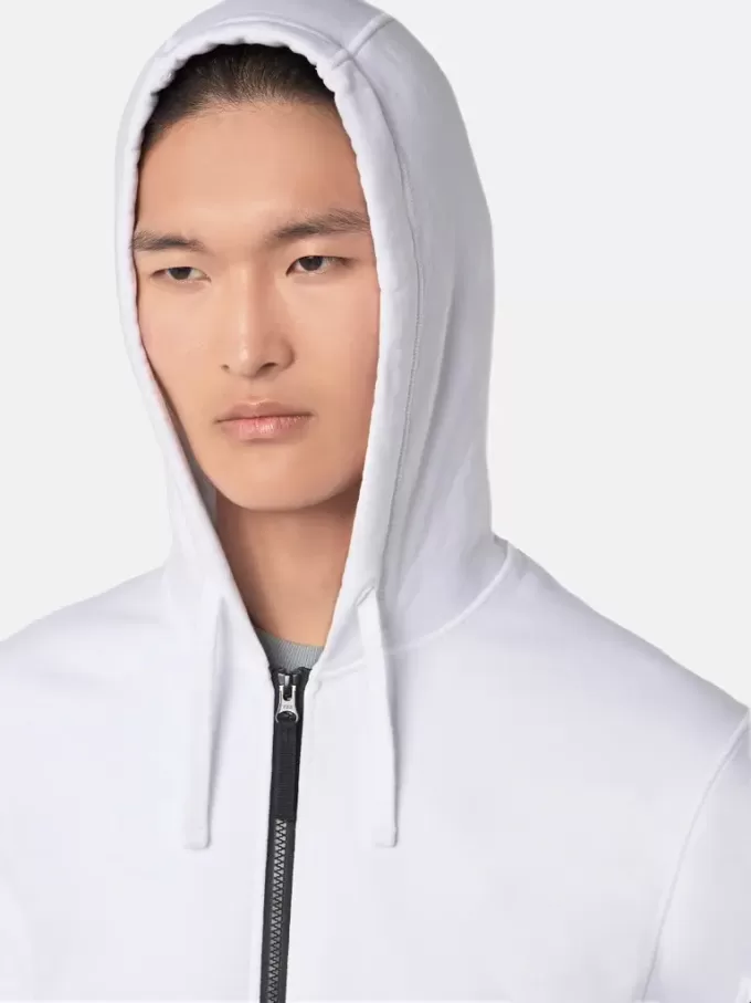 Regular fit sweatshirt met capuchon en ritssluiting en zakken