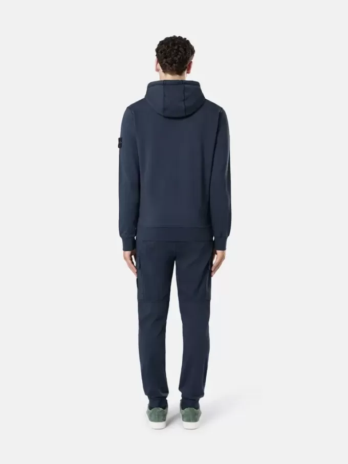 Regular fit sweatshirt met capuchon en ritssluiting en zakken