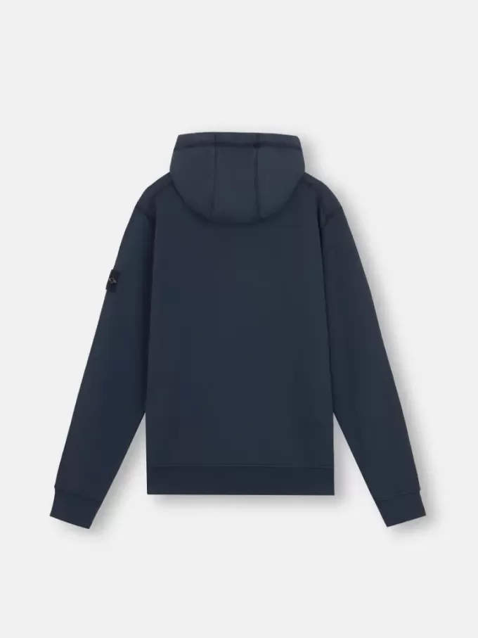 Regular fit sweatshirt met capuchon en ritssluiting en zakken